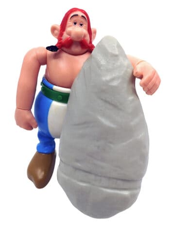 Obelix med sten - Asterix